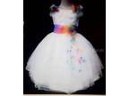 GIRLS BRIDESMAID/ Christening Dress x 2 one white & one....